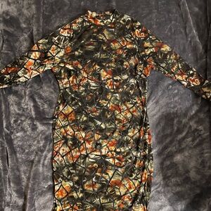 Velvet bodycon minidress